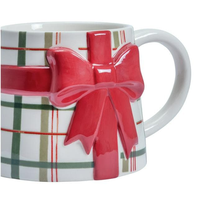 Sainsbury's Home Checked Bow Mug - gallery image 3
