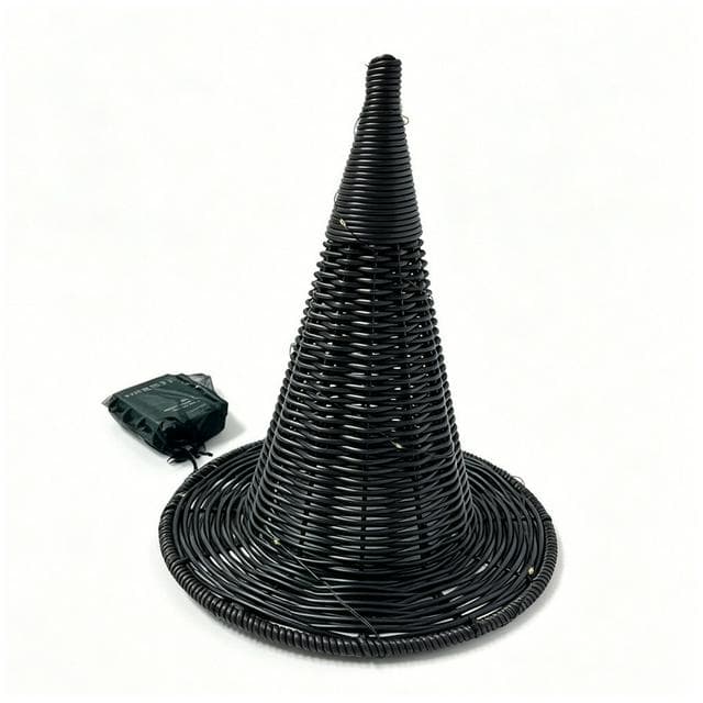 Swantex Plastic Rattan Witch Hat - 30cm - gallery image 1