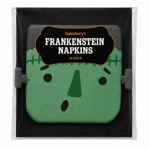 Sainsbury's Home Pack of 16 Halloween Frankenstein Napkins