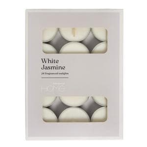 Sainsbury's Home Pack of 24 Tealights - White Jasmine