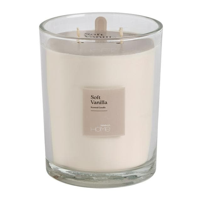  Sainsbury's Home 500g Candle - Soft Vanilla - gallery image 1