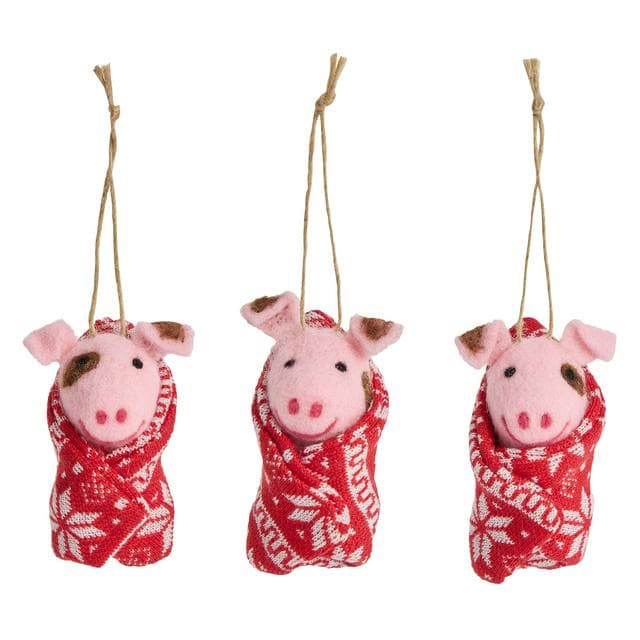 Sainsbury's Home Pigs in Blankets Hanging Decoration - gallery image 1