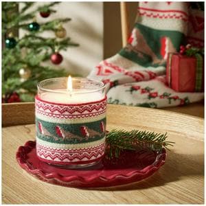 Sainsbury's Home Christmas Spice Candle With Robin Jumper