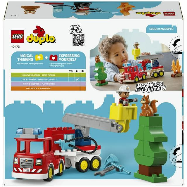 Lego Duplo Fire Engine With Hose & Firefighter 10473 - gallery image 5