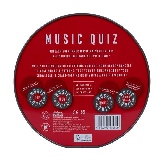 Professor Puzzle Music Quiz Trivia Game - gallery image 3