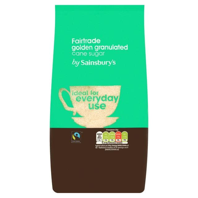 Sainsbury's Fairtrade Golden Granulated Sugar 1kg - gallery image 1