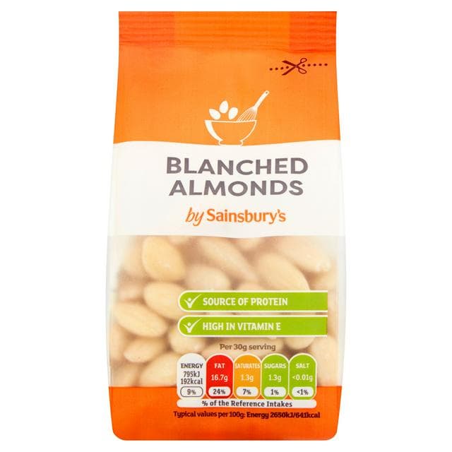 Sainsbury's Almonds Blanched 100g - gallery image 1