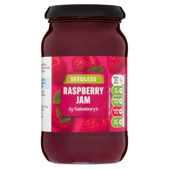 Sainsbury's Raspberry Jam, Seedless 454g - gallery image 1