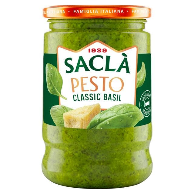 Sacla Basil Pesto 190g - gallery image 1