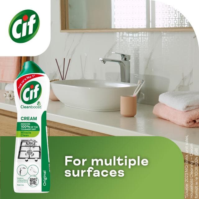 Cif Original Cream Cleaner Multipurpose 500ml - gallery image 3