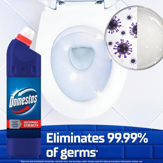 Domestos Original Thick Bleach Toilet & Multipurpose Cleaner 2L - gallery image 5