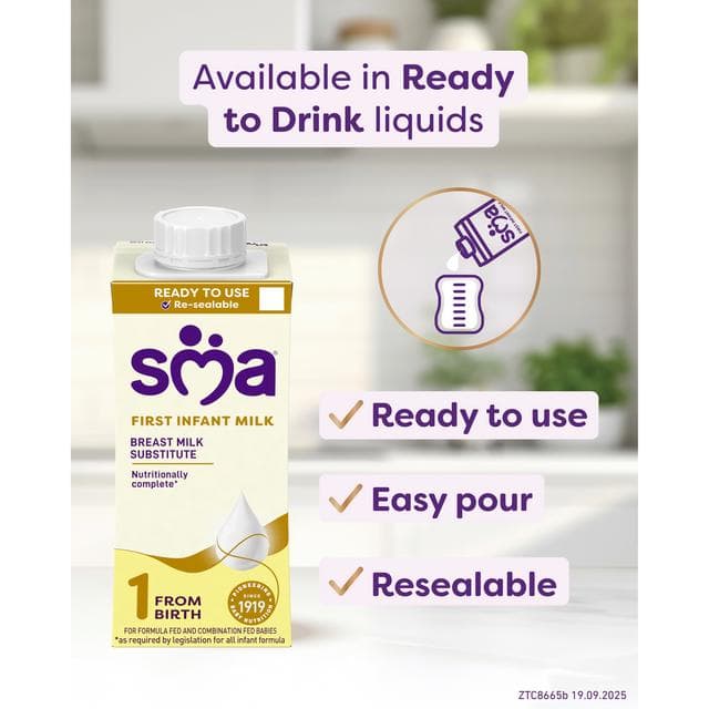 SMA First Infant Baby Milk Powder Formula from birth 800g - gallery image 4
