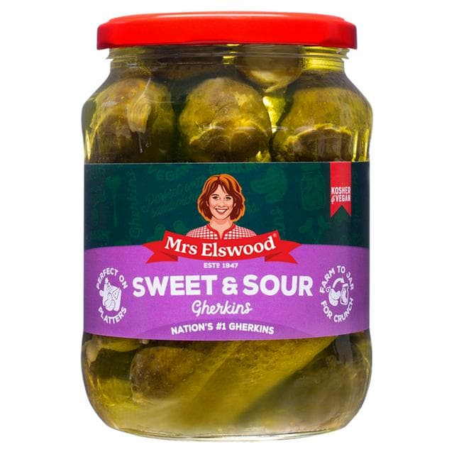 Mrs Elswood Sweet & Sour Cucumbers 670g (360g*) - gallery image 1