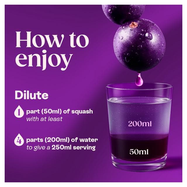Ribena Blackcurrant Squash 850ml - gallery image 4