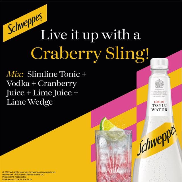 Schweppes Slimline Tonic Water 1L - gallery image 2
