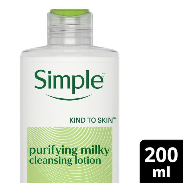 Simple Kind To Skin Purifying Cleansing Lotion for Sensitive Skin 200ml - gallery image 1
