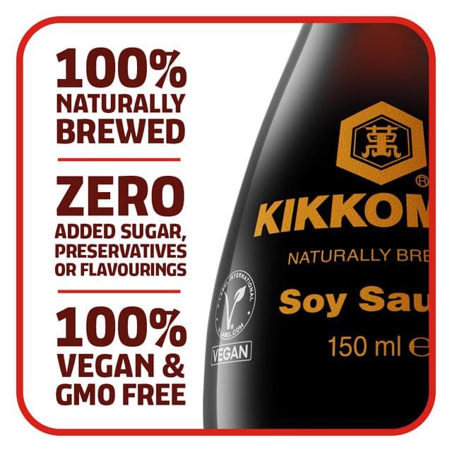 Kikkoman Soy Sauce, Naturally Brewed 150ml - gallery image 4