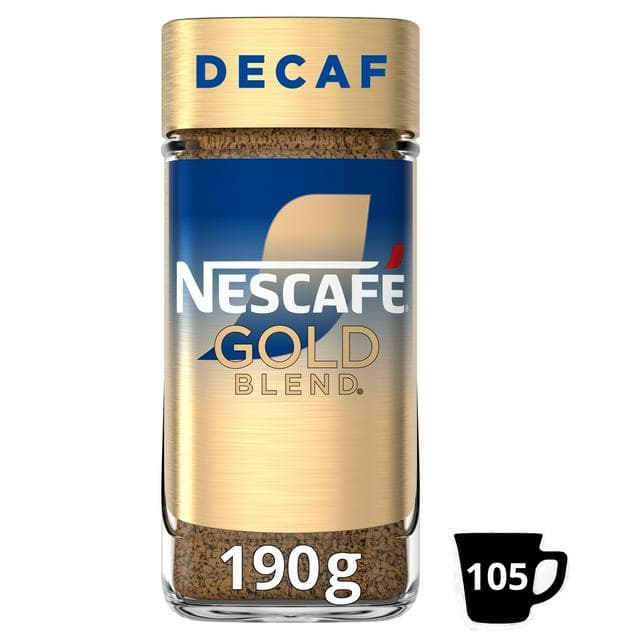 Nescafe Gold Blend Decaf Instant Coffee 190g - gallery image 1