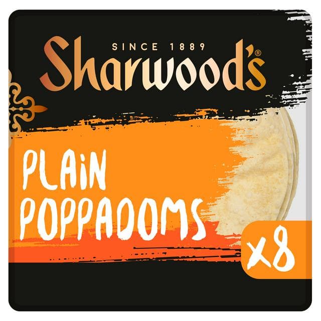 Sharwood's Plain Poppadoms x8 - gallery image 1