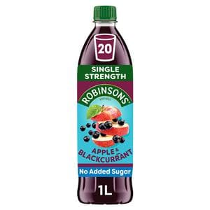 Robinsons Apple & Blackcurrant Squash No Added Sugar 1L