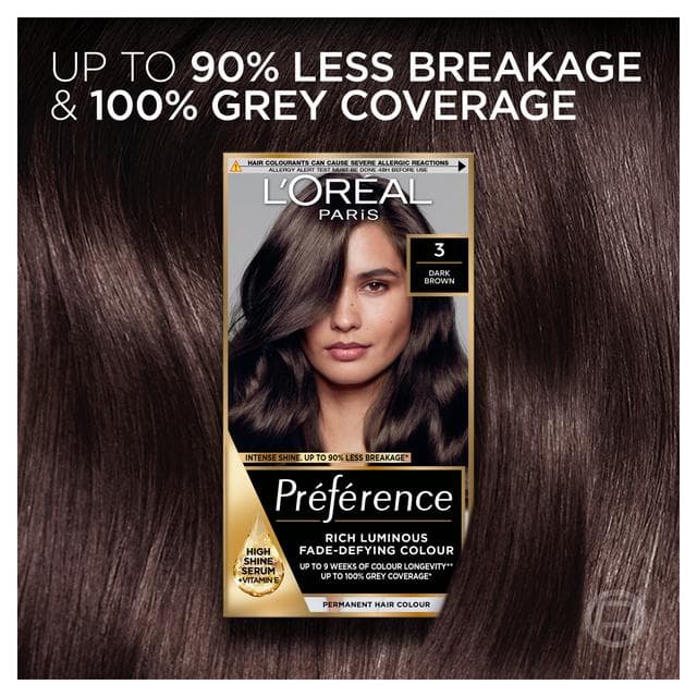 L'Oreal Paris Preference Permanent Hair Dye Brasilia Dark Brown 3.0 - gallery image 3