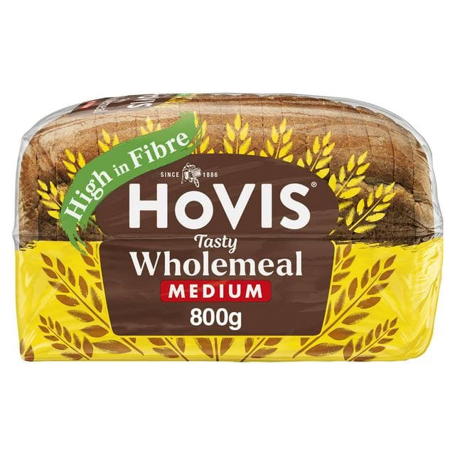 Hovis Medium Sliced Wholemeal Bread 800g - gallery image 1