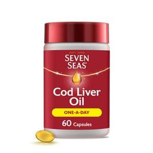Seven Seas Omega-3 Fish Oil Plus Cod Liver Oil Capsules x60