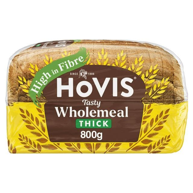 Hovis Thick Sliced Wholemeal Bread 800g - gallery image 1