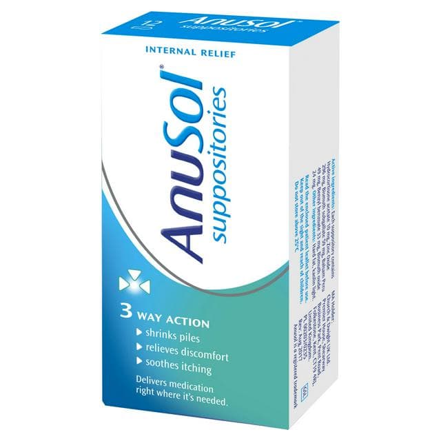Anusol Suppositories x12 - gallery image 1