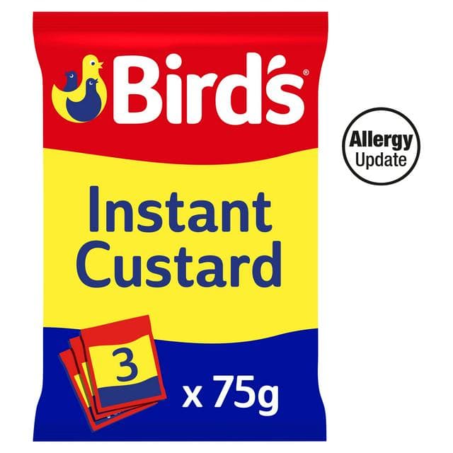 Bird's Instant 3 x 75g Custard Powder Dessert Mix Sachets - gallery image 1