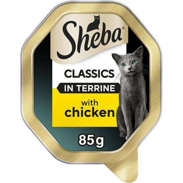 Sheba Classics Chicken in Terrine Wet Cat Food Tray 85g - gallery image 1