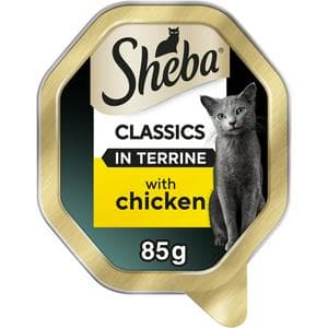 Sheba Classics Chicken in Terrine Wet Cat Food Tray 85g
