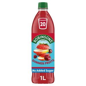 Robinsons Summer Fruits Squash No Added Sugar 1L