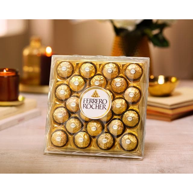Ferrero Rocher Milk Chocolate & Hazelnut Pralines Gift Box 24 Pieces 300g - gallery image 3