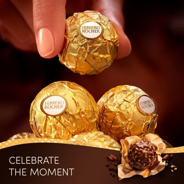 Ferrero Rocher Milk Chocolate & Hazelnut Pralines Gift Box 24 Pieces 300g - gallery image 5