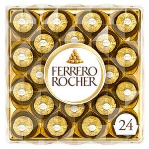 Ferrero Rocher Milk Chocolate & Hazelnut Pralines Gift Box 24 Pieces 300g