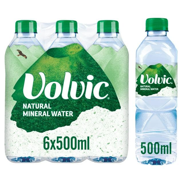 Volvic Natural Bottled Mineral Still Water 6x500ml - gallery image 1