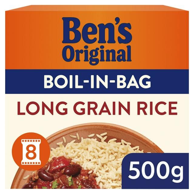 Bens Original Boil in Bag Long Grain Rice 8x62.5g - gallery image 1