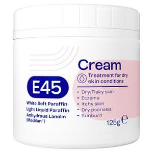 E45 Moisturiser Body Cream for Dry Skin & Eczema 125g