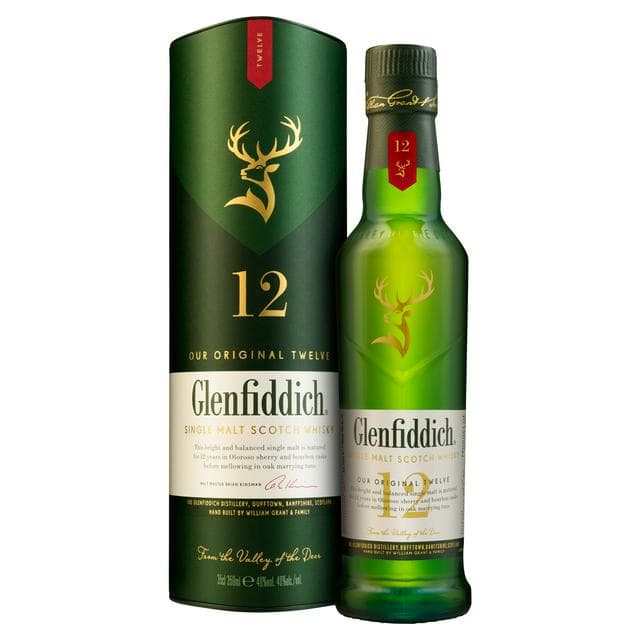 Glenfiddich 12 Year Old Single Malt Scotch Whisky 35cl - gallery image 1