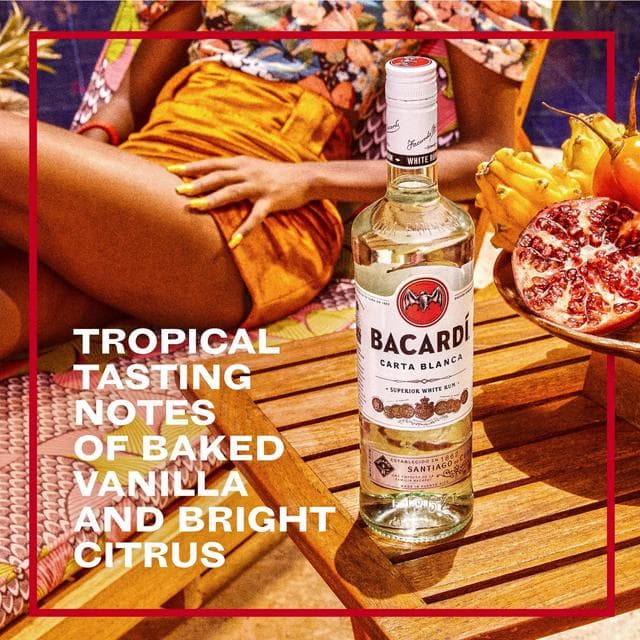 Bacardi Carta Blanca Superior White Rum 100cl - gallery image 4