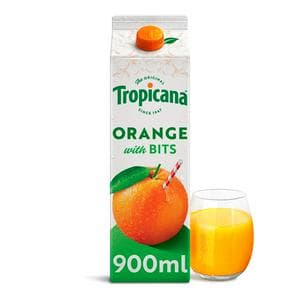Tropicana Original Orange with Bits Fruit Juice 900ml