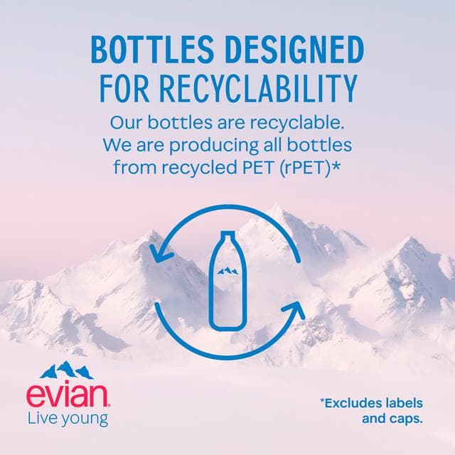 Evian Natural Bottled Mineral Still Water 6x1.5L - gallery image 6