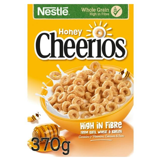 Nestle Cheerios Honey Cereal 370g - gallery image 1
