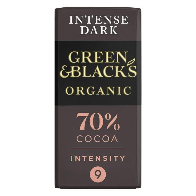 Green & Black's 90g Organic 70% Dark Chocolate Bar - gallery image 1
