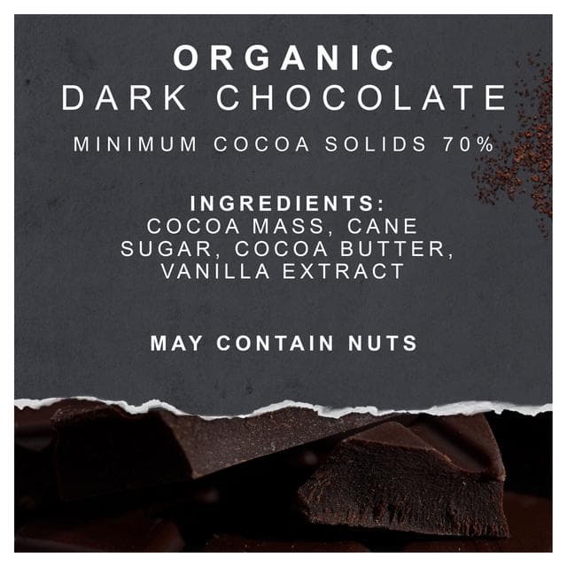 Green & Black's 90g Organic 70% Dark Chocolate Bar - gallery image 3