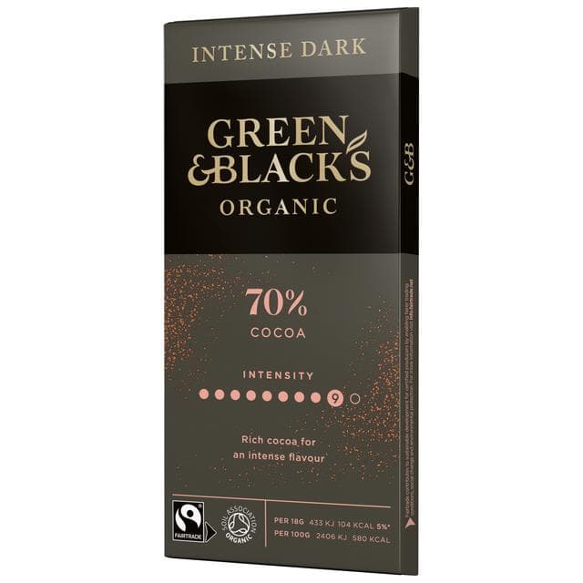 Green & Black's 90g Organic 70% Dark Chocolate Bar - gallery image 5