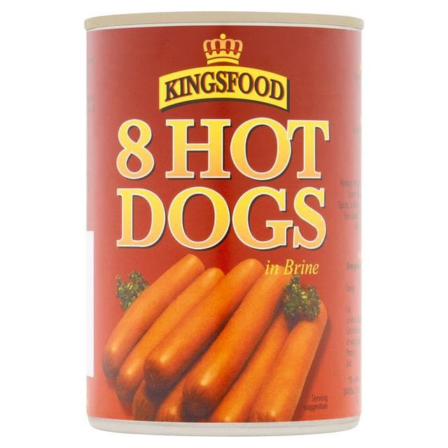Kingsfood Hot Dog Sausages x8 400g (184g*) - gallery image 1