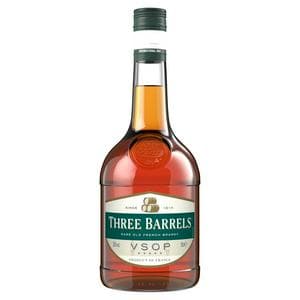Three Barrels VSOP Brandy 70cl