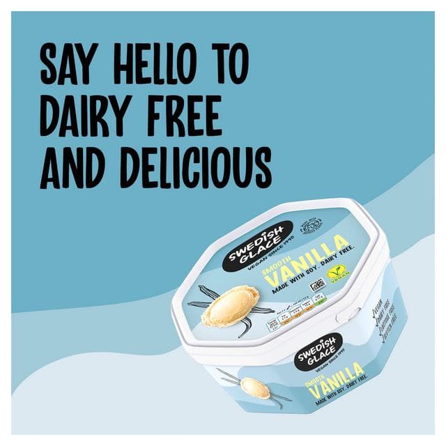 Swedish Glace 750ml Smooth Vanilla Non Dairy Vegan Ice Cream Tub - gallery image 6